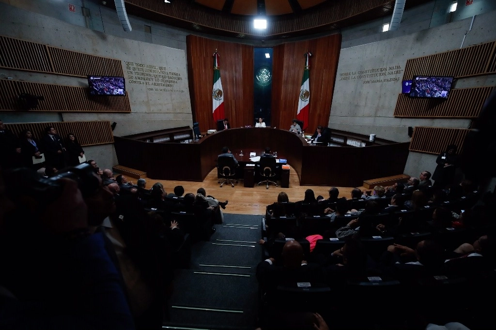 Durante una sesión pública del Tribunal Electoral del Poder Judicial de la Federación, en la Ciudad de México. Foto Cristina Rodríguez / Archivo 