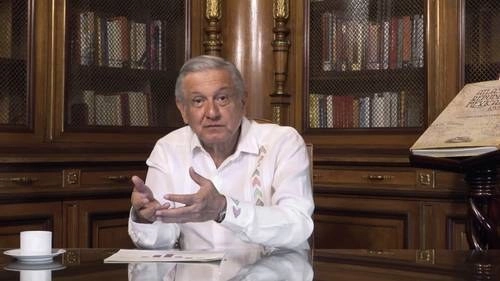 “Va disminuyendo el contagio y se están recuperando más vidas”, sostuvo Andrés Manuel López Obrador en su mensaje sabatino. Foto ‘La Jornada’