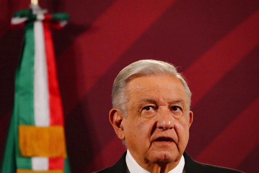 El presidente López Obrador, durante su conferencia desde Palacio Nacional, el 13 de octubre de 2023. Foto Cuartoscuro 