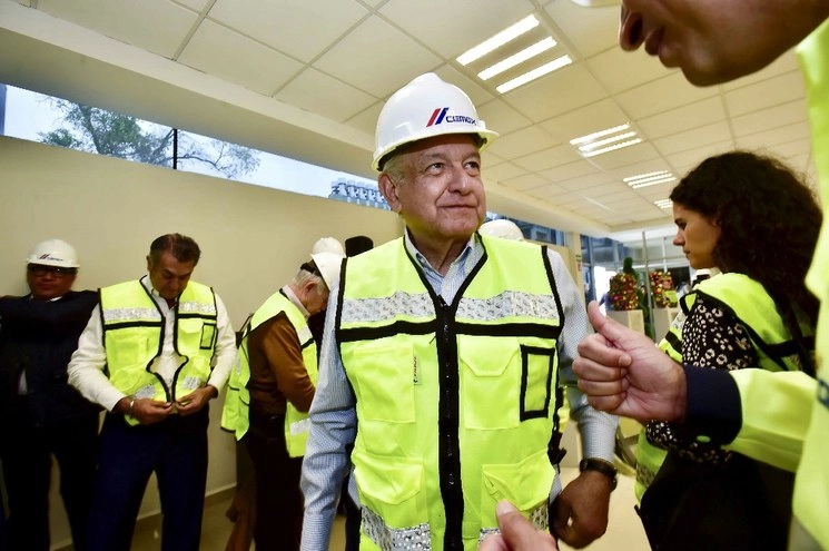 El presidente durante la gira en Monterrey. Foto cortesía Presidencia
