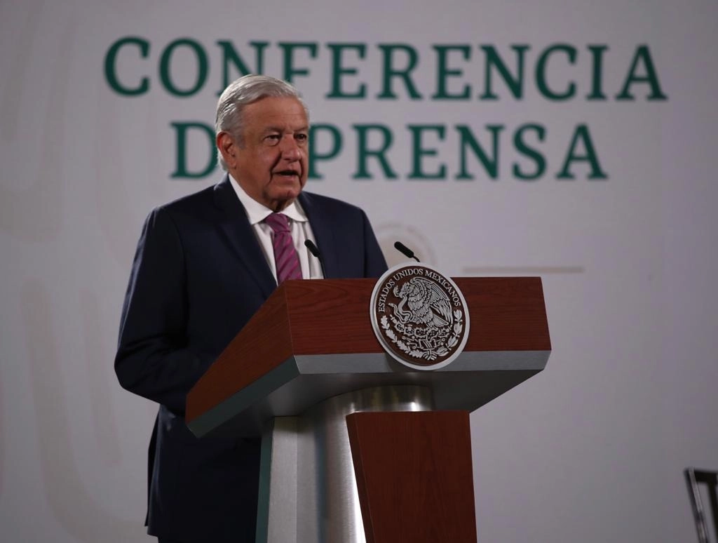 El presidente Andrés Manuel López Obrador durante su conferencia matutina en Palacio Nacional, en la Ciudad de México, el 28 de junio de 2021. Foto María Luisa Severiano
