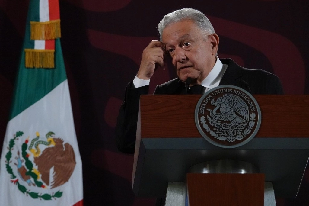 El presidente Andrés Manuel López Obrador durante su conferencia en Palacio Nacional, el 1 de agosto de 2024. Foto Galo Cañas / Cuartoscuro / La Jornada
