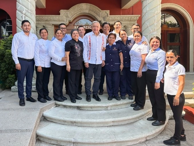 El presidente Andrés Manuel López Obrador compartió imágenes de su visita a Oaxaca este fin de semnana. Foto @lopezobrador_