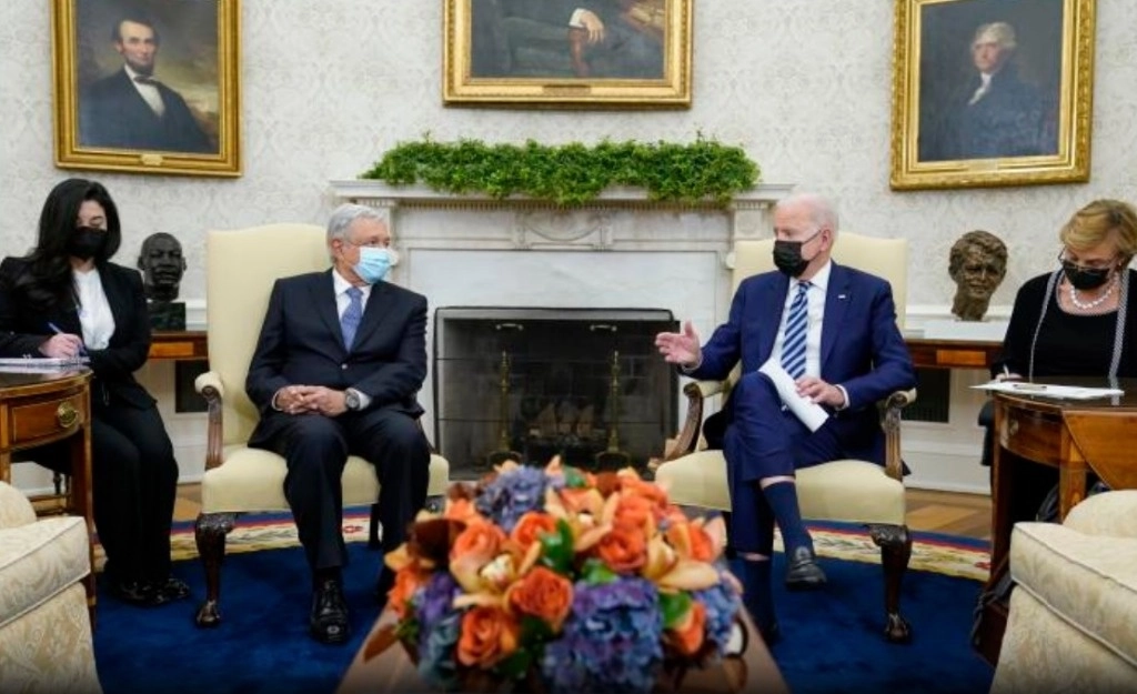 "El presidente Biden y el presidente López Obrador también discutirán cómo podemos continuar trabajando juntos como socios para gestionar la migración en nuestra frontera compartida". Foto La Jornada / archivo