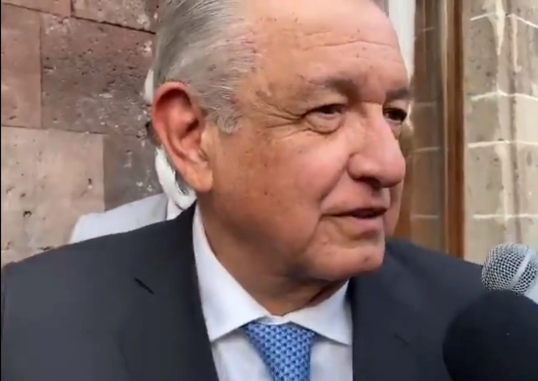 El Presidente, Andrés Manuel López Obrador a la salida de la reunión con empresarios. Foto redes sociales