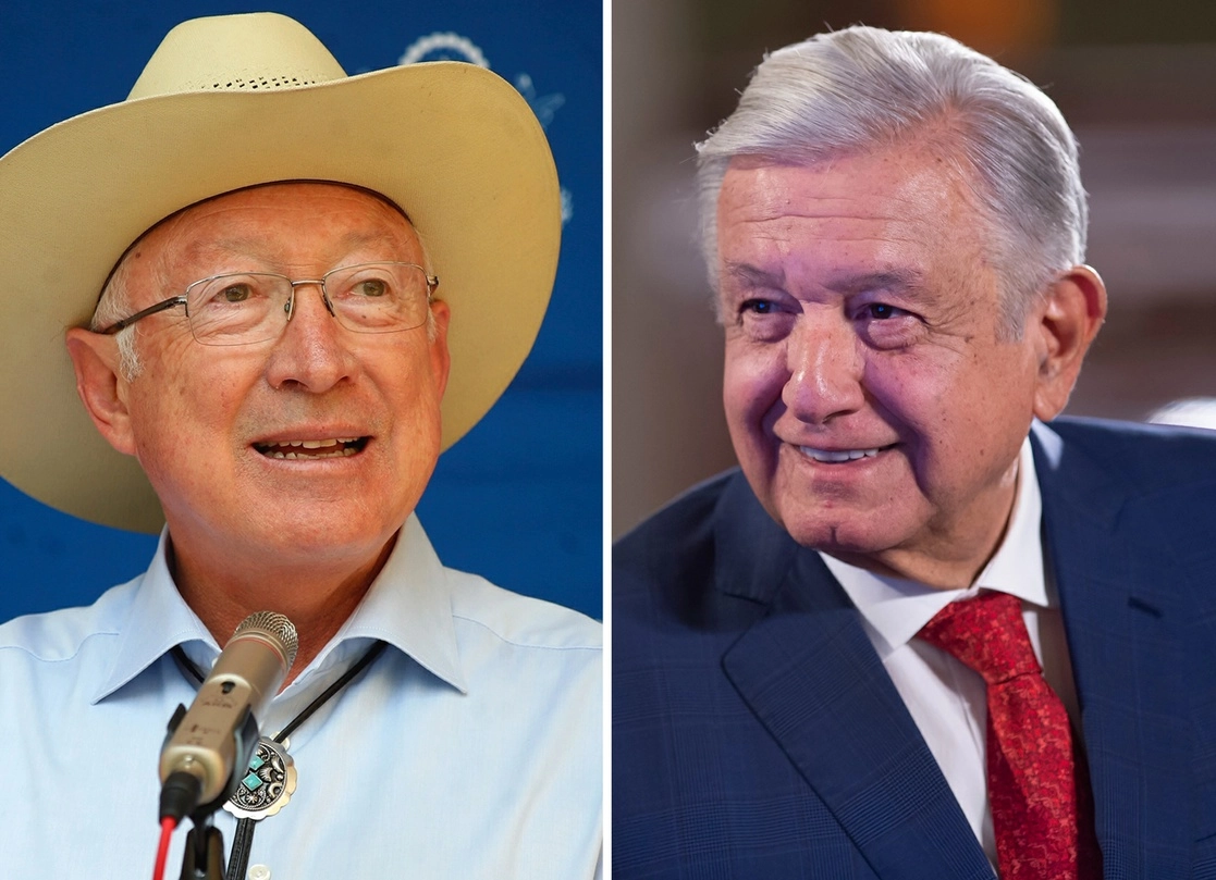 El presidente Andrés Manuel López Obrador subrayó ayer que nada ha tratado con el embajador de Estados Unidos sobre el proceso que se sigue a Genaro García Luna, ex secretario calderonista de Seguridad Pública. En el mismo tenor se expresó horas después el representante diplomático. Foto Cristina Rodríguez