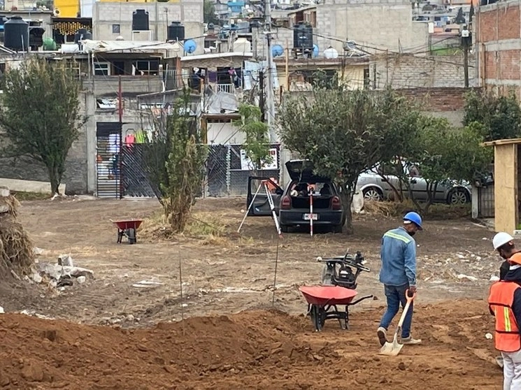 predio donde se construye la línea 1 del Cablebús, que va de Ecatepec a Indios Verdes. Foto proporcionada por los abogados del afectado