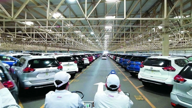 Planta A1 de Nissan en Aguascalientes. Foto Francisco del Toro / Archivo