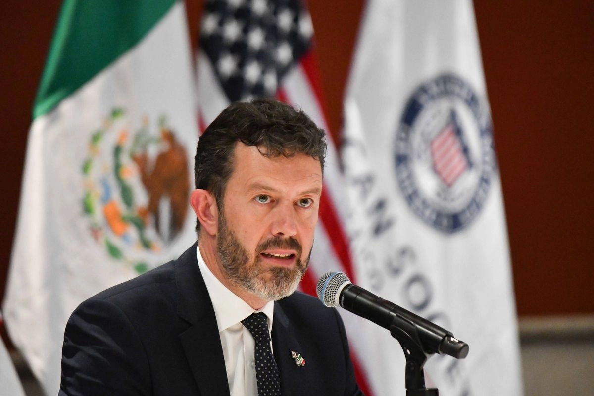 Larry Rubin, dirigente de la AMSOC, señaló que es importante “atender los pendientes clave para mantener a México como el socio estratégico más relevante para Estados Unidos”. Imagen del 4 de febrero de 2025. Foto 