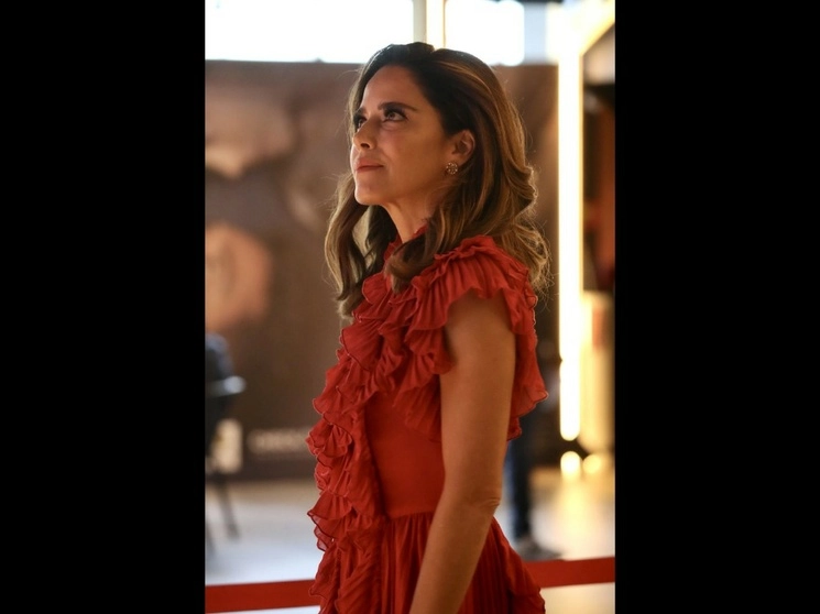 La actriz mexicana sostiene toda la película ‘Cuando duerme conmigo’; no hay ninguna escena sin su participación. El estreno será el 3 de agosto. Foto Yazmín Ortega Cortés