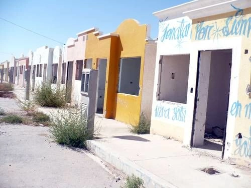 Casas abandonadas en el fraccionamiento El Barreal, en Ciudad Juárez, Chihuahua, en imagen de archivo. Foto 