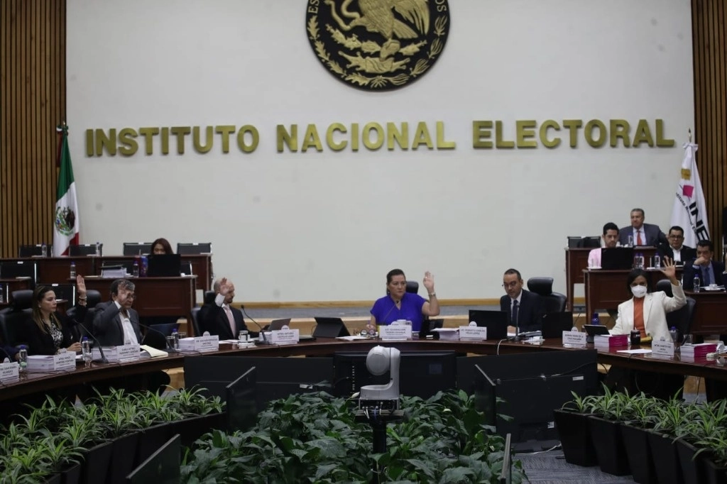 Sesión del Consejo General del INE este 31 de julio de 2024. Foto Yazmín Ortega