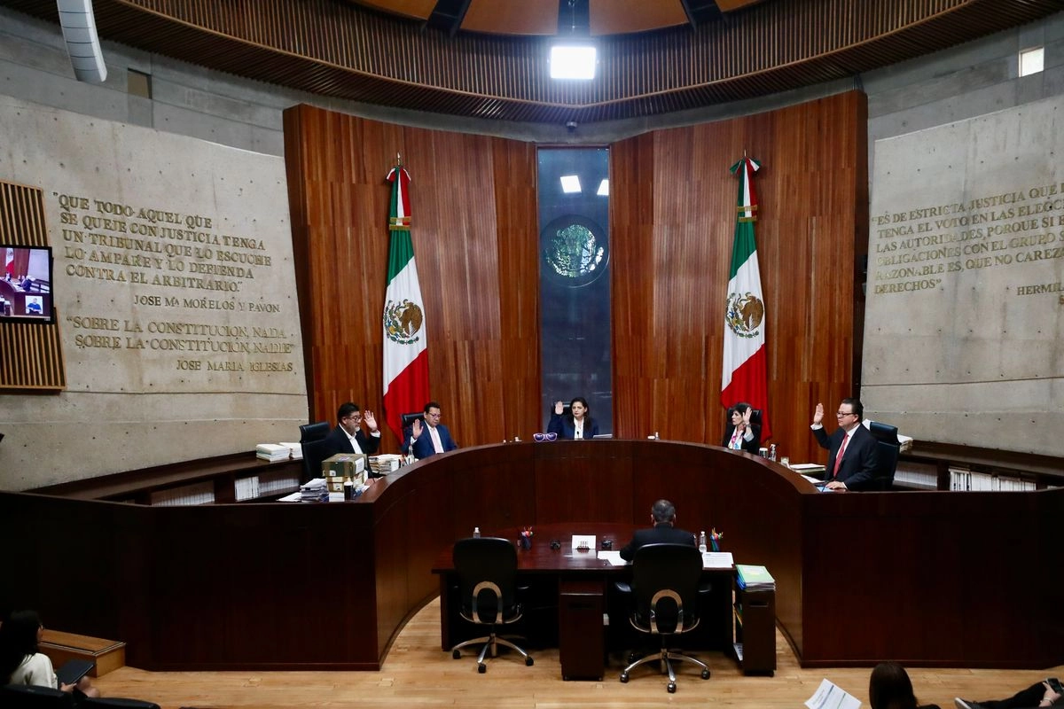 Sesión del Tribunal Electoral del Poder Judicial de la Federación (TEPJF), el 20 de agosto de 2025. Foto 