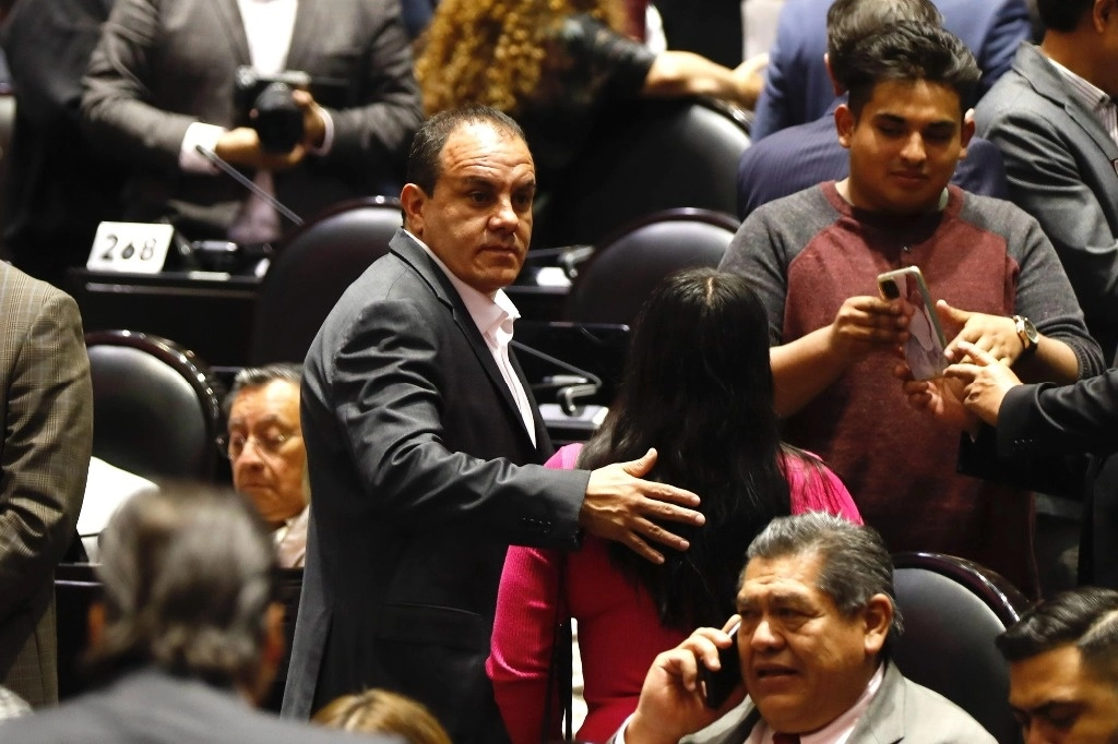 Cuauhtémoc Blanco, ex gobernador morelense y actual diputado de Morena, durante la sesión en la Cámara de Diputados, en la Ciudad de México, el 11 de febrero de 2025. Foto Germán Canseco
