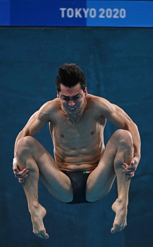 Andrés Villarreal en la prueba de este 6 de agosto. Foto Afp