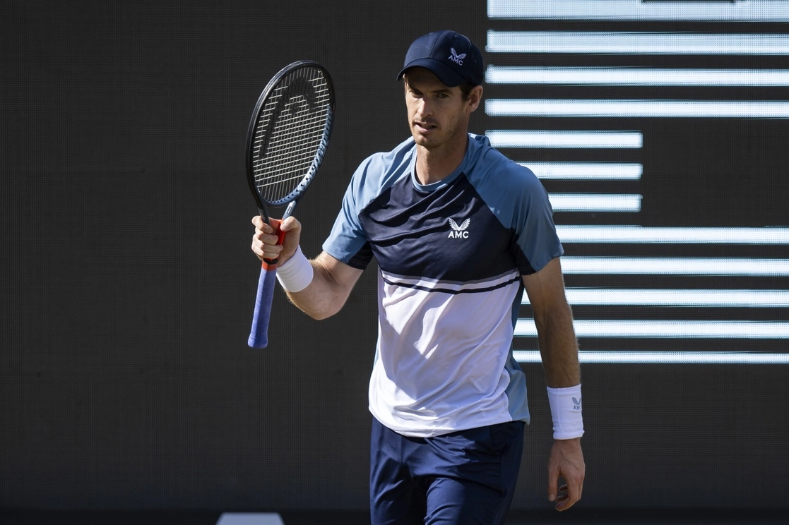Andy Murray, ganador de tres torneos de ‘Grand Slam’ alcanzó su primera final sobre césped desde la edición de Wimbledon 2016. Foto Ap 
