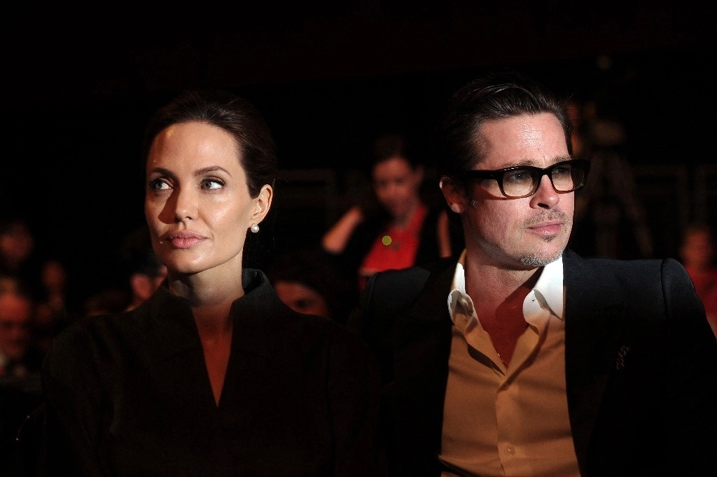 Jolie, de 49 años, y Pitt, de 61, fueron una de las parejas más destacadas de Hollywood durante 12 años, dos de ellos como matrimonio. La imagen, en 2014. Foto Afp.