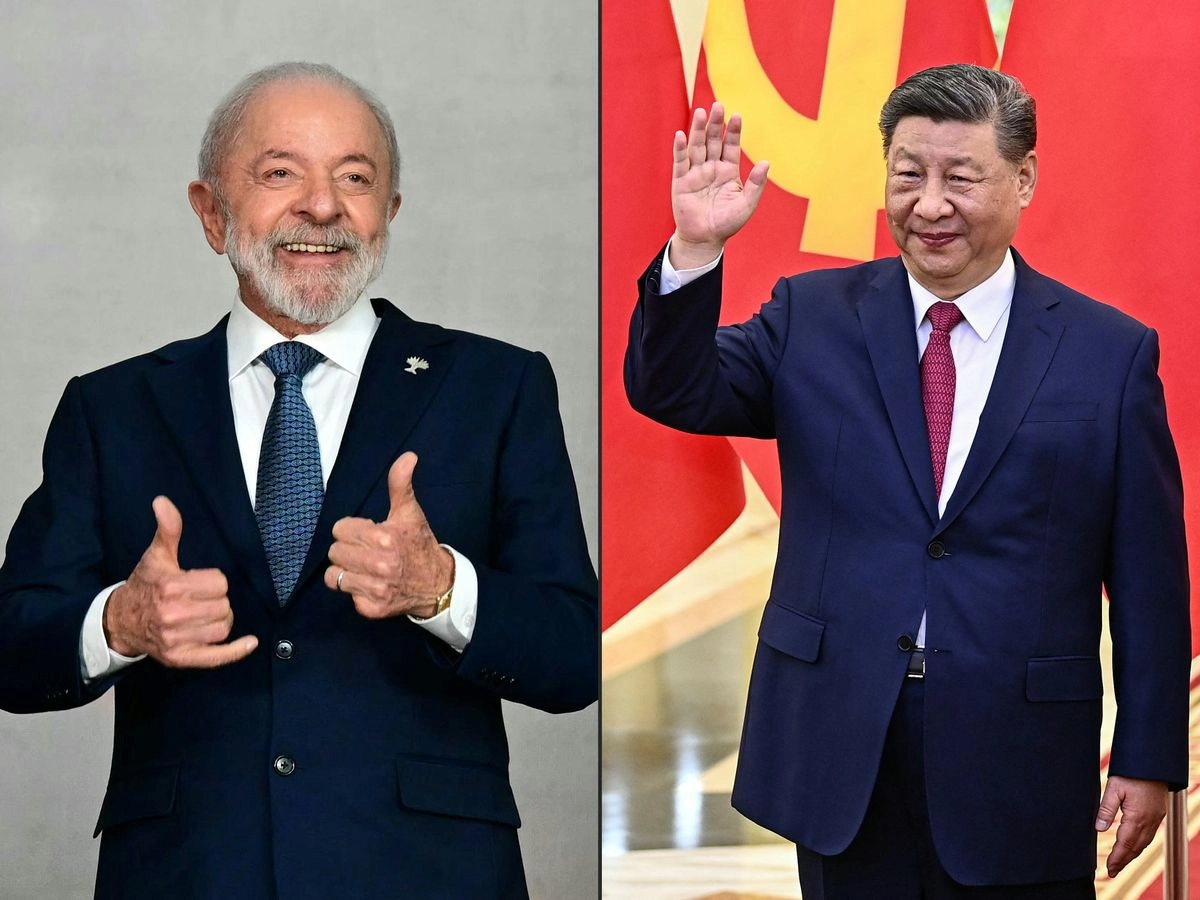 Combinación de imágenes de los presidentes de Brasil, Luiz Inácio Lula da Silva y de China, Xi Jinping. Foto