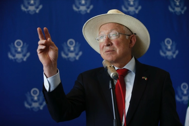 El embajador de EU en México, Ken Salazar en imagen de archivo. Foto José Antonio López