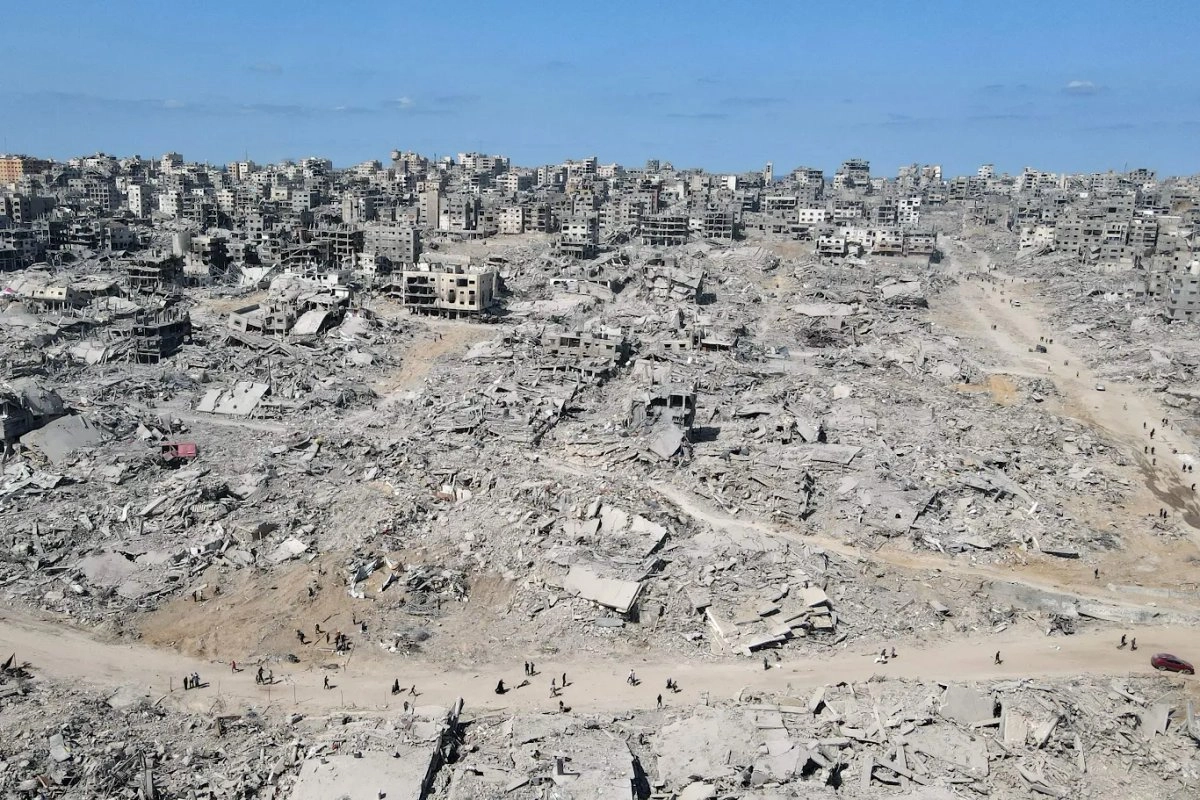 Ciudad de Gaza en ruinas por la ofensiva israelí de dos años. Foto 
