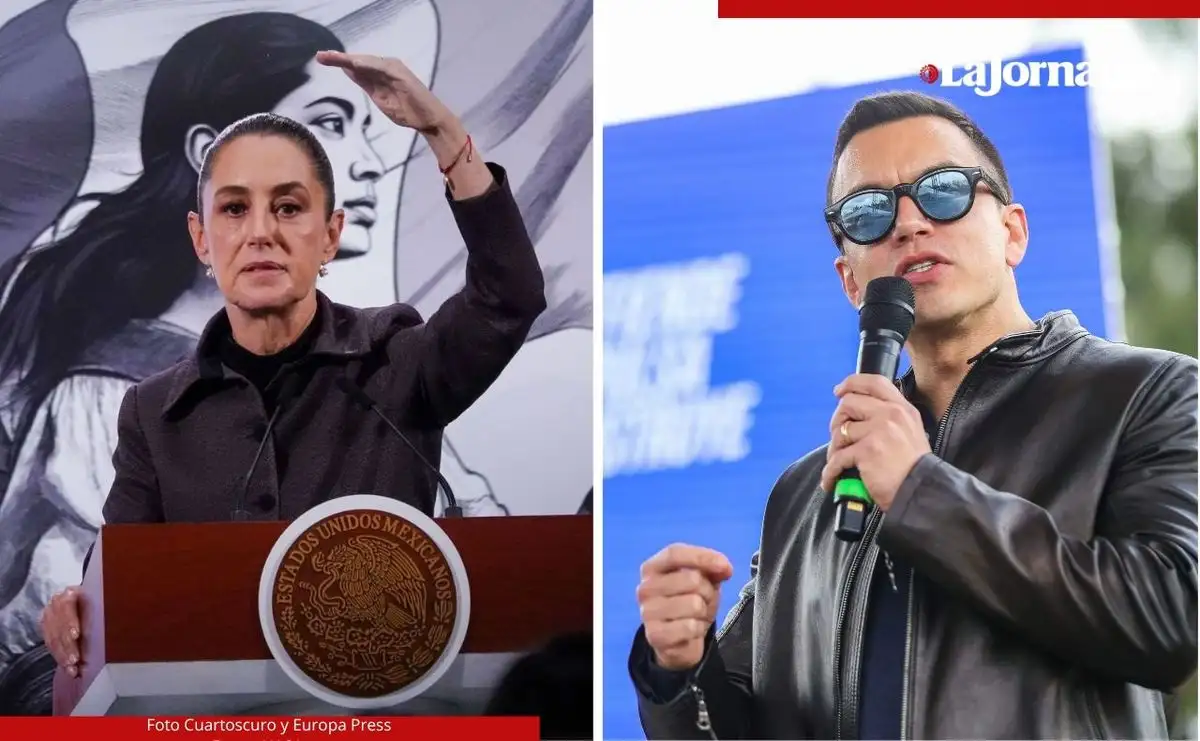 Deben buscarse soluciones pacíficas ante cualquier circunstancia, dijo la presidenta Claudia Sheimbaum, respecto al ataque con piedras contra el convoy del presidente ecuatoriano, Daniel Noboa, ocurrido al sur de la nación sudamericana. Foto 