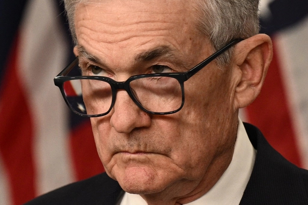 El presidente de la Reserva Federal, Jerome Powell, anunció que se mantuvo sin cambio la tasa de referencia. Foto Afp 



