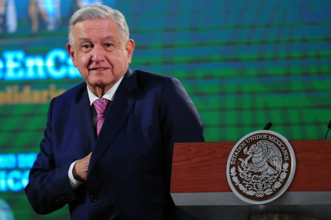 El presidente Andrés Manuel López Obrador durante su conferencia matutina en Palacio Nacional, en la Ciudad de México, el 8 de febrero de 2021. Foto Cuartoscuro
