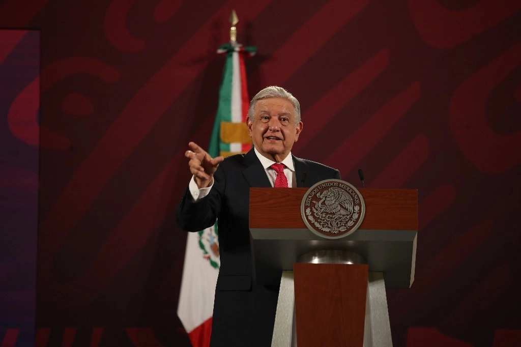 Conferencia matutina del presidente Andrés Manuel López Obrador, el 28 de marzo del 2023. Foto Yazmín Ortega Cortés