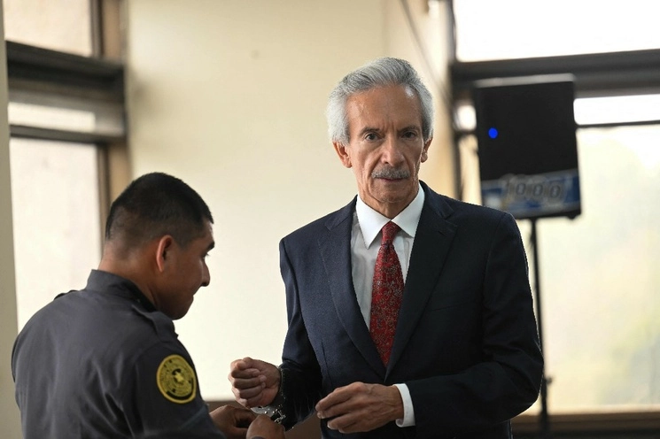 El periodista guatemalteco José  Zamora, presidente del diario 'elPeriódico', asiste a una audiencia en el Palacio de Justicia de Ciudad de Guatemala, el 2 de mayo de 2023. Foto Afp