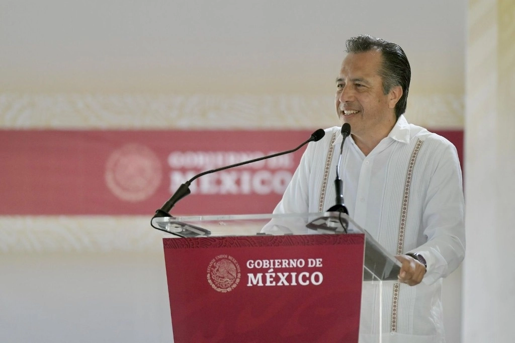 El gobernador de Veracruz, Cuitlahuac García Jiménez, anunció que solicitará licencia para unirse al equipo de Claudia Sheinbaum. Foto Tomada de X @CuitlahuacGJ