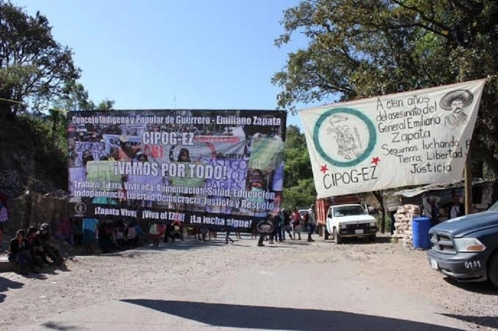 Integrantes del Cipog-EZ instaron al gobernador de Guerrero, Héctor Astudillo, “a que dé cumplimiento a nuestras demandas antes del día 6 de junio”, de lo contrario no habrá elecciones en 24 comunidades del municipio Chilapa de Álvarez. La imagen, de ayer. Foto tomada del Facebook de @Congresonacionalindigenamexico