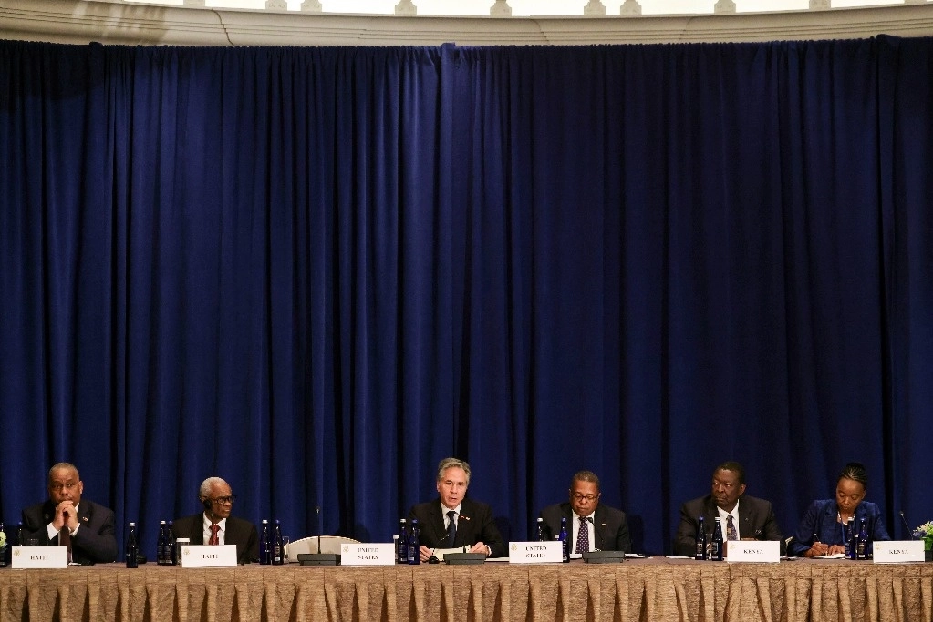 El secretario de Estado estadunidense, Antony Blinken, hizo el anuncio durante una reunión ministerial sobre Haití, al margen de la Asamblea General de Naciones Unidas, en Nueva York. Foto Ap.