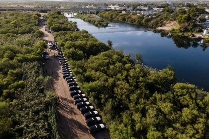 Panorámica del río Bravo. Foto Ap