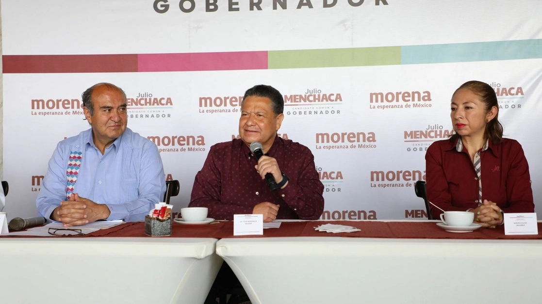 “Esto es una muestra de lo que está significando el movimiento con Morena y con nuestros aliados políticos”, expresó Julio Menchaca. Foto cortesía