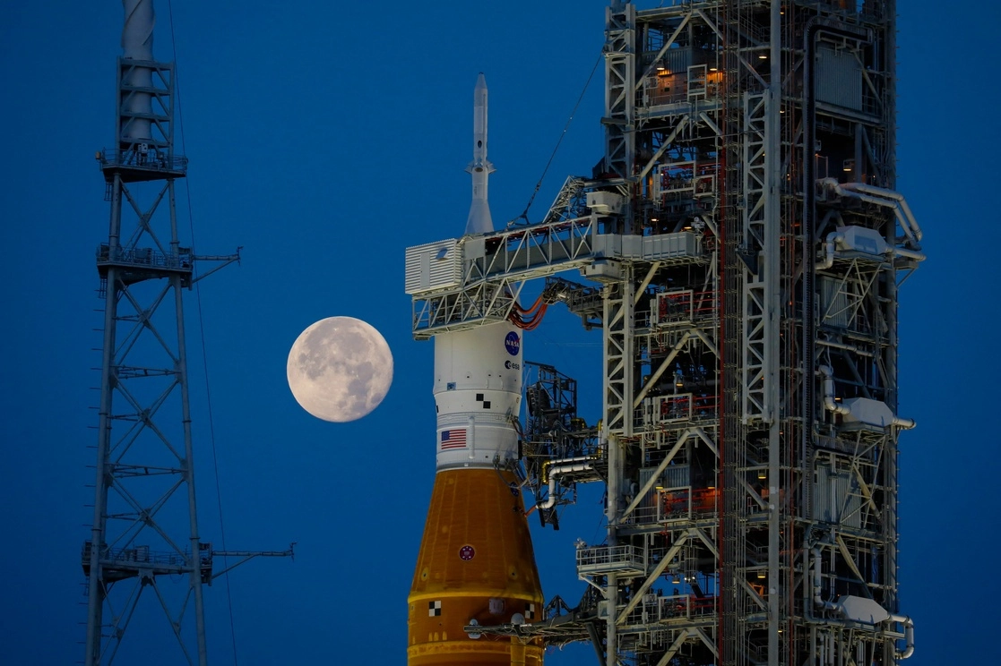 Artemis 1, la primera misión no tripulada del programa estadunidense de retorno a la Luna, despegará el 29 de agosto, anunció la NASA. Foto Afp / Archivo