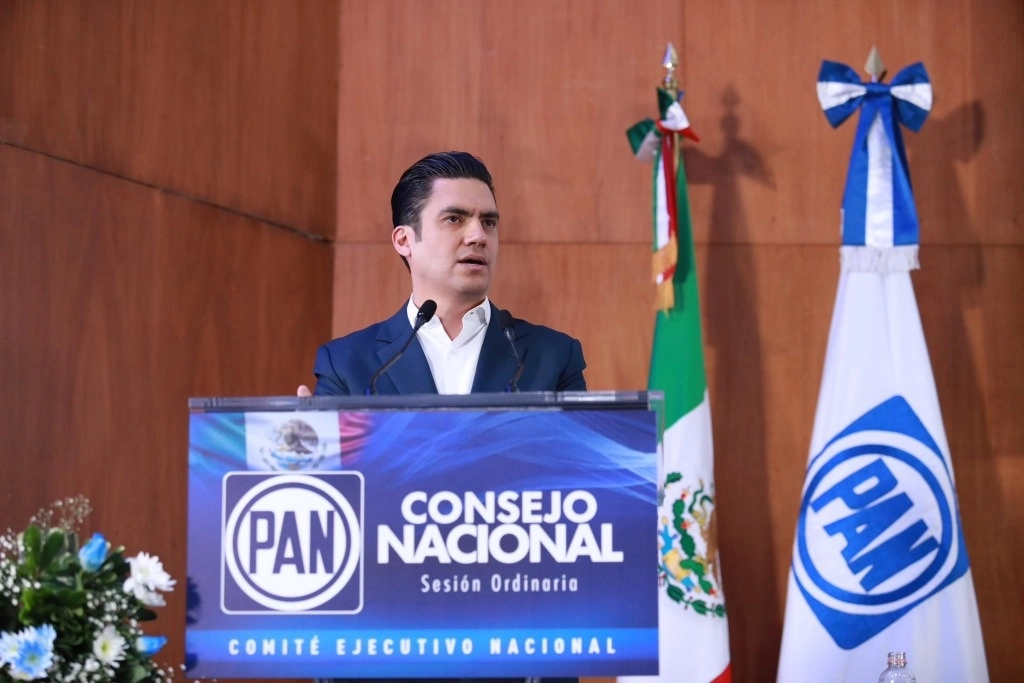 Romero enfatizó: "nuestra meta es ganar 2027, tenemos tres años para lograrlo". Foto tomada de X @AccionNacional
