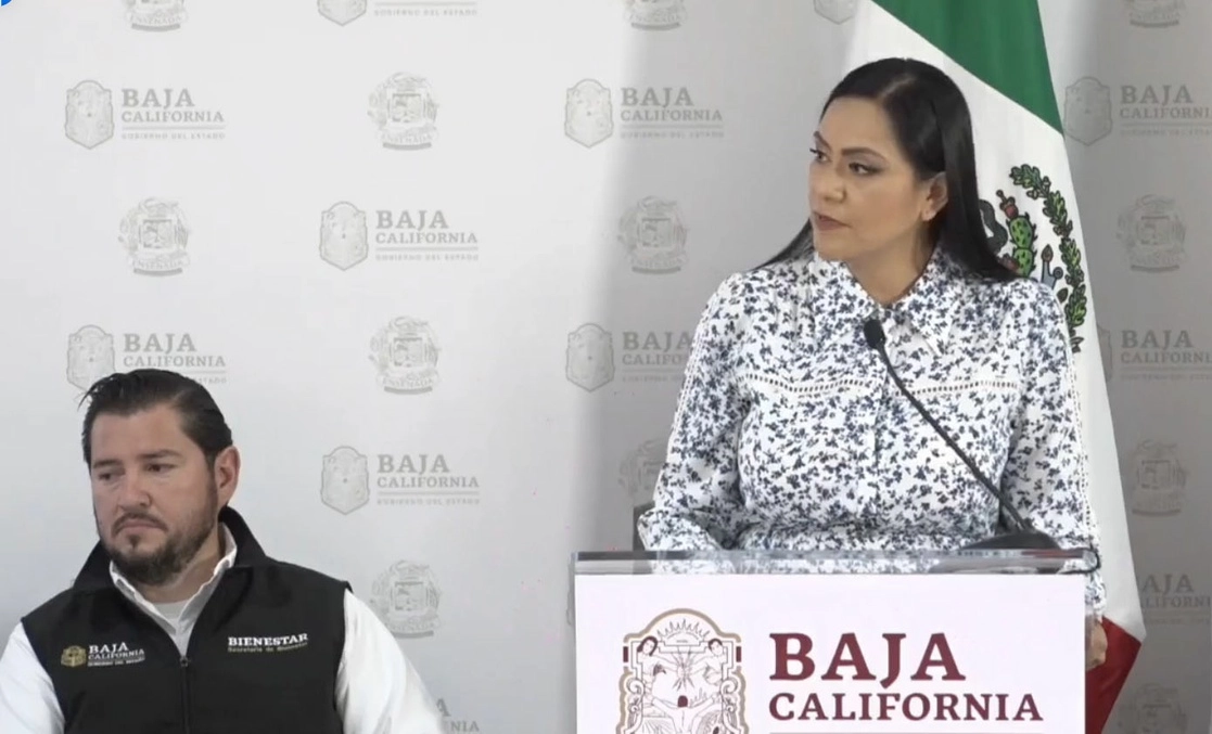 La secretaría de Bienestar del Gobierno de México, Ariadna Montiel. Foto ‘La Jornada Baja California’ 
 