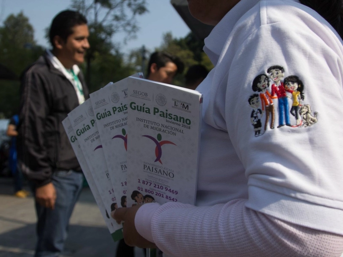 Módulos del “Programa Paisano” en la Ciudad de México. Foto Cuartoscuro / Archivo