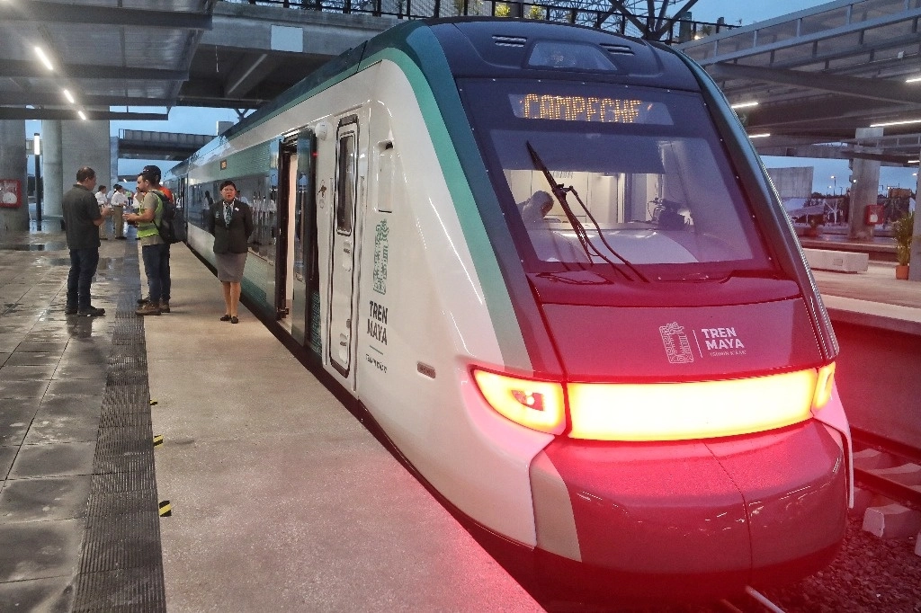 Tren Maya en la estación Cancún. Foto Marco Peláez