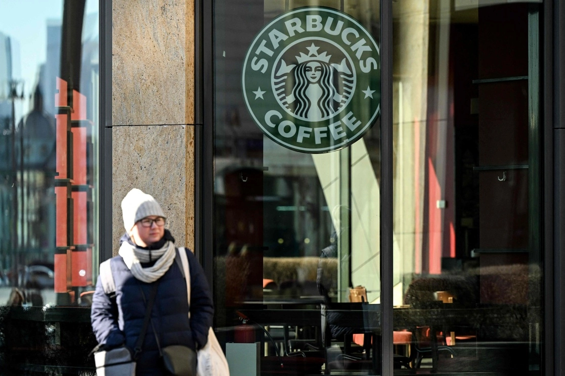 Una cafetería de Starbucks cerrada en Moscú, el 10 de marzo de 2022. Foto Afp