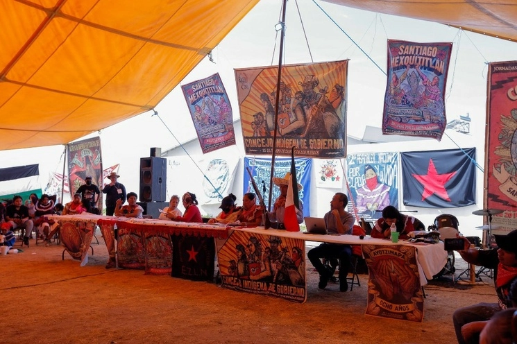 En la localidad de Santiago Mexquitlán se llevo a cabo la 2da Asamblea Nacional por el Agua y la Vida. Foto Cuartoscuro / Archivo