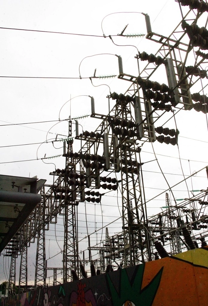 Planta de retrasmisión  Eléctrica de la CFE, en la Avenida Insurgentes Norte de CDMX, el 10 de Octubre de 2024. Foto Roberto García Rivas