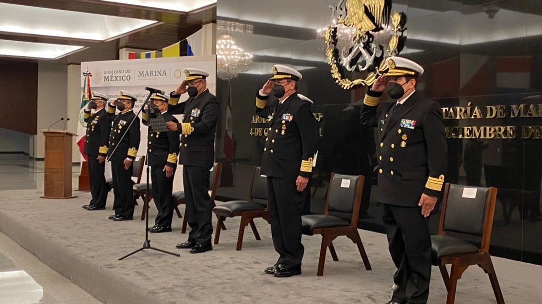 Ambos relevos fueron autorizados por acuerdo del titular de la Semar, José Rafael Ojeda Durán. Foto Cortesía Semar