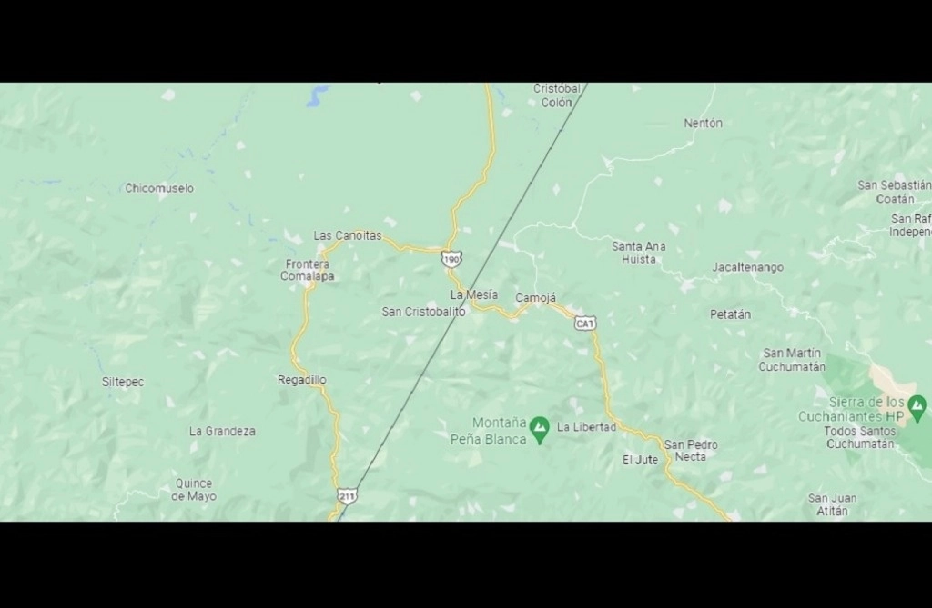 
Luis Ambrocio González y Yobani Vázquez Méndez llegaron “intactos” al ejido Nueva Libertad, en el municipio de Comalapa. Foto Tomada de Google Maps