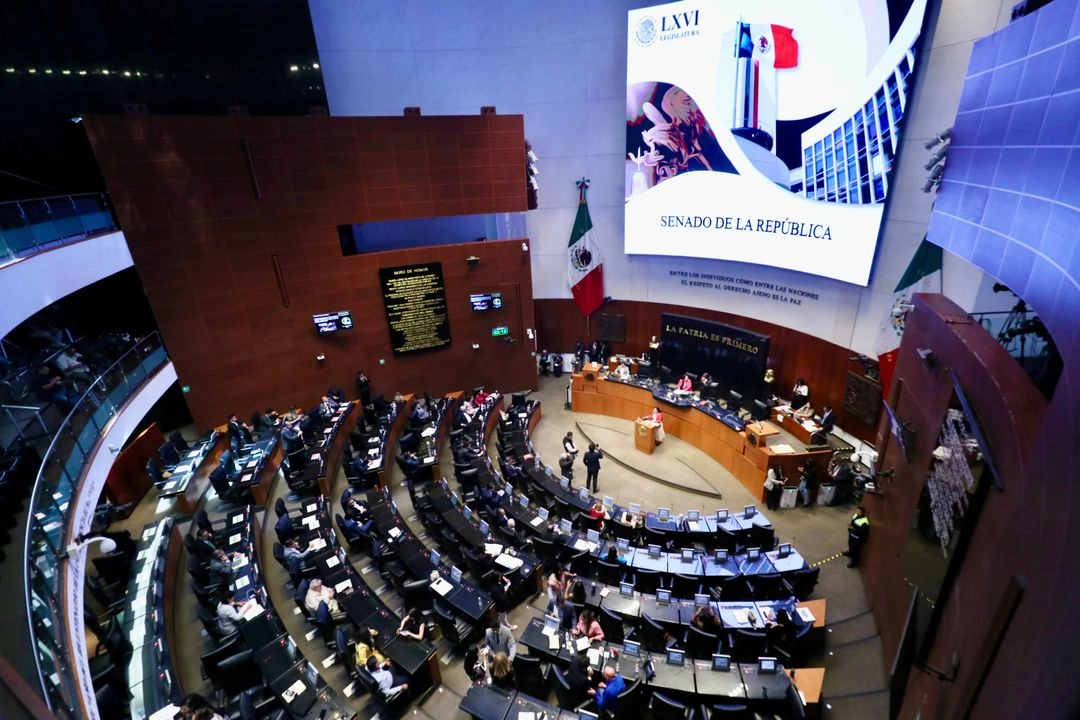 Sesión del Senado de la República, el 22 de abril de 2025. Foto 