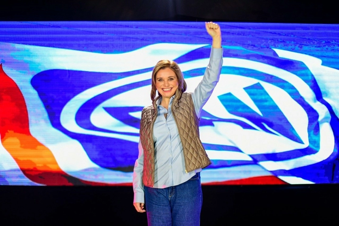 En imagen de archivo, la candidata del Partido Acción Nacional al gobierno de Chihuahua, María Eugenia Campos Galván Foto tomada del Twitter @MaruCampos_G