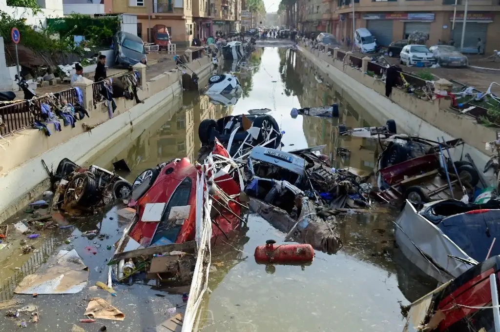 Las inundaciones en la región de Valencia han dejado al menos 95 muertos. Foto Afp