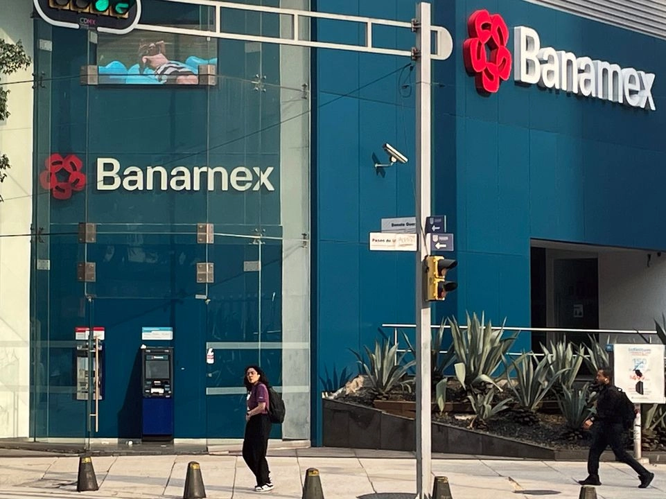 Sucursal de Banamex en la Ciudad de México, en imagen del 6 de junio de 2025. Foto 