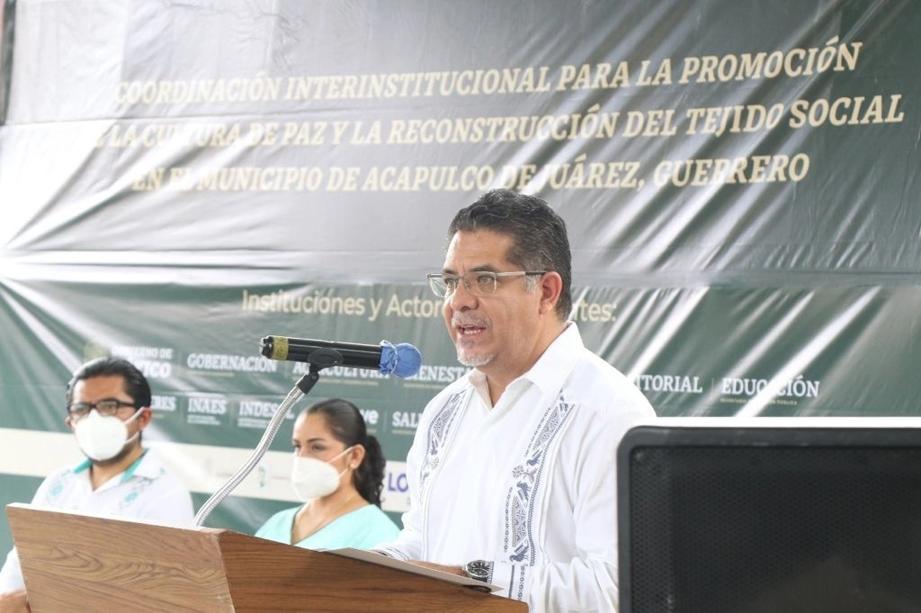 El subsecretario de Desarrollo Democrático, Participación Social y Asuntos Religiosos, Rabindranath Salazar Solorio, dijo que es necesario transformar el paradigma de la seguridad en el país. Foto tomada de la cuenta de Twitter @RabinSalazar