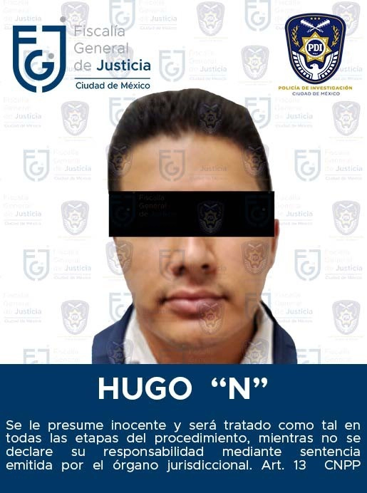 Los elementos adscritos a la Fiscalía de Investigación de Delitos Sexuales ejecutaron la orden de aprehensión contra Hugo "N" en calles de la colonia Santa Fe, en Álvaro Obregón. Foto cortesía FGJCDMX